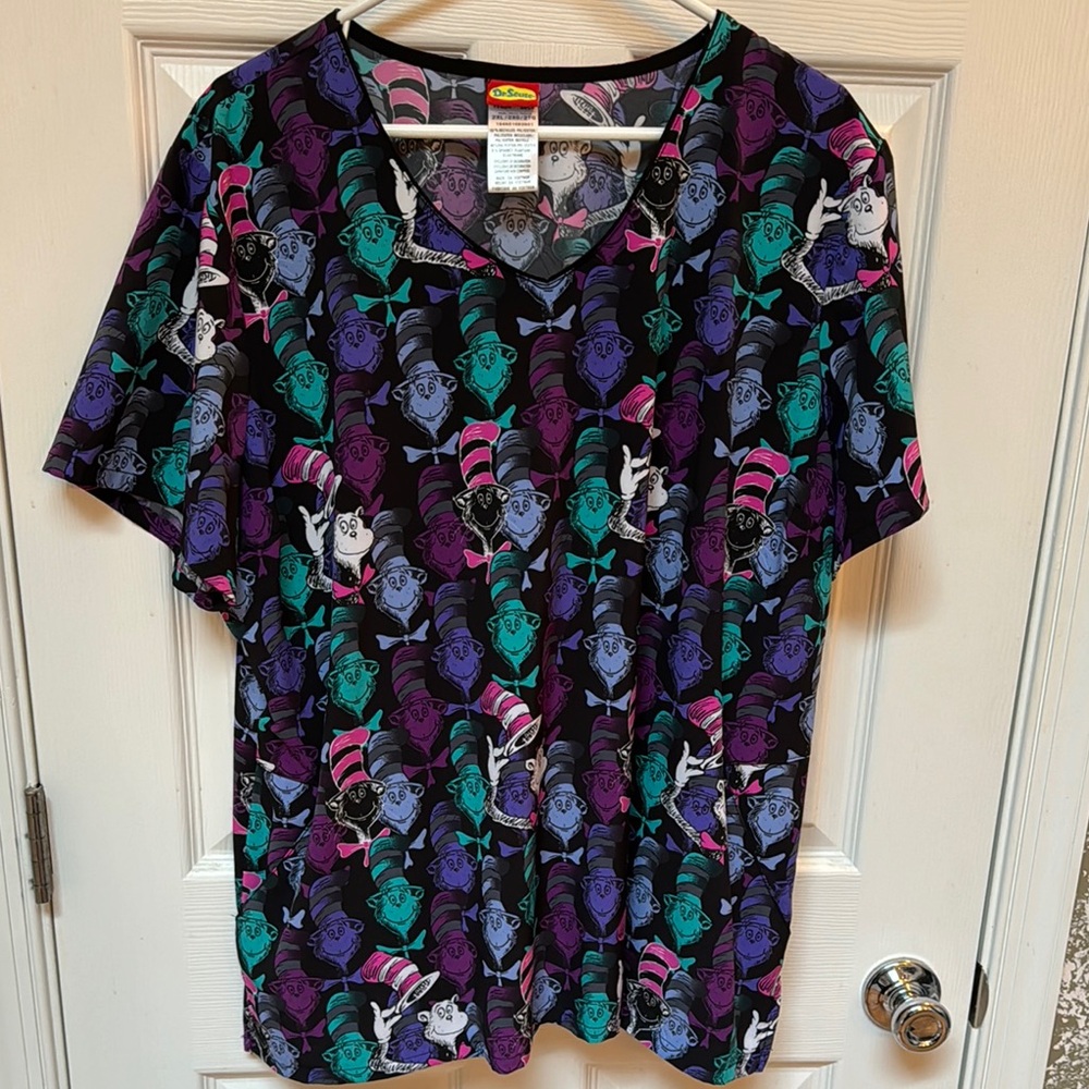 Women’s Dr.Seuss Scrub Top